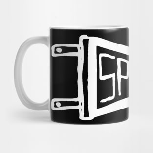 Sports Banner Doodle White Mug